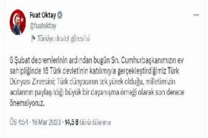 Fuat Oktay: Yaşanan felakette ihmali bulunanlarla ilgili soruşturmalar devam etmektedir
