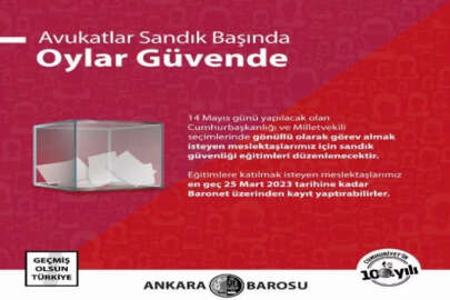 Ankara Barosu, ’sandık güvenliği’ eğitimi verecek