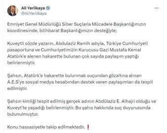 Atatürk'e hakaret eden Kuveytli hakkında suç duyurusu