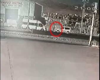 Kızıltepe’de, yayanın öldüğü kaza kamerada