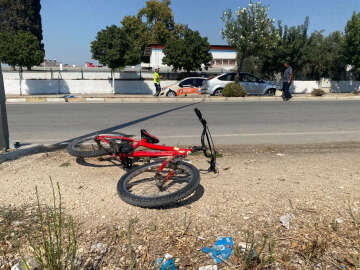 Otomobilin çarptığı bisikletli çocuk öldü