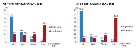 TÜİK: 2022'de 114 bin 155 girişim ihracat yaptı