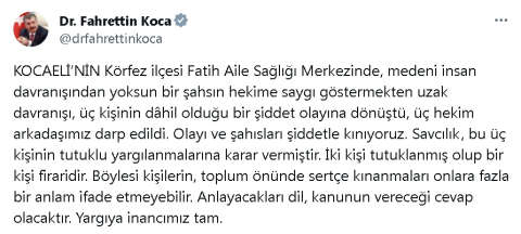 Hasta ve yakınları, tartıştıkları 3 doktoru darbetti (2)