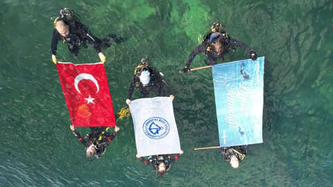Büyükada'da deniz dip temizliği yapıldı 