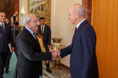 TBMM Başkanı Kurtulmuş, Kılıçdaroğlu'nu kabul etti