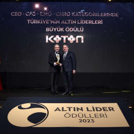 Koton, ‘Türkiye’nin Altın Liderleri Büyük Ödülü’nü aldı