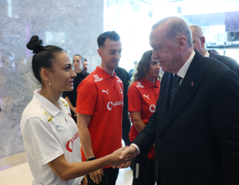 Cumhurbaşkanı Erdoğan Filenin Sultanları'nı kabul etti