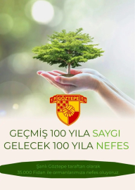 Göztepe'den 100'üncü yılda anlamlı proje