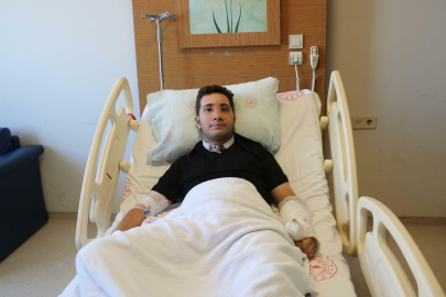 Kazada burnu kopma noktasına gelen motosikletli, ameliyatla sağlığına kavuştu