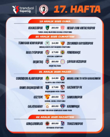 Süper Lig 17’nci hafta programı açıklandı