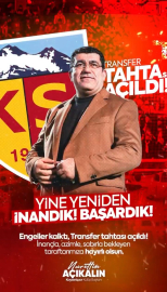 Zecorner Kayserispor transfer tahtasını açtı