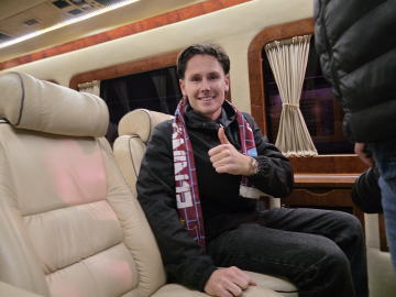 Trabzonspor’un yeni transferi Lovik'e coşkulu karşılama